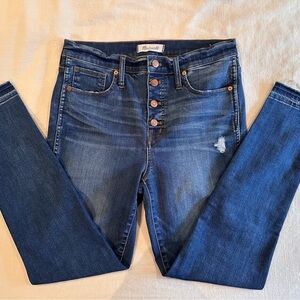 Madewell High Rise Blue Jeans with Stretch